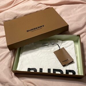 BURBERRY HORSEFERRY PRINT COTTON OVERSIZED T-SHIRT